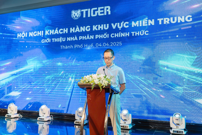 Ông Onari Isao - Tổng giám đốc Công ty Tiger Marketing Việt Nam phát biểu tại sự kiện. Ảnh: Tiger Marketing Việt Nam