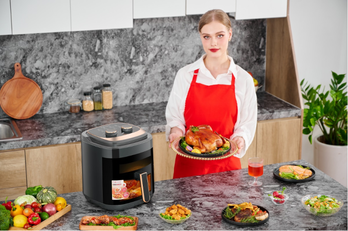 Công việc bếp núc đơn giản hơn với sự hỗ trợ từ sản phẩm của Fujihome. Ảnh: