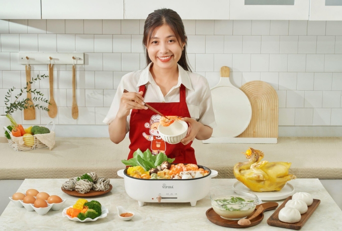 Các sản phẩm đồ gia dụng của Vifiba giúp chị em bớt vả hơn trong cộng việc nội trợ. Ảnh: Vifiba