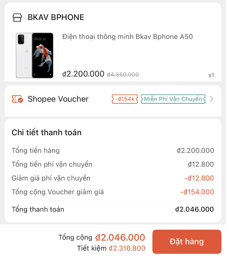 Giữa tháng săn sale Bphone A50: Smartphone Giữa tháng săn sale Bphone A50: Smartphone